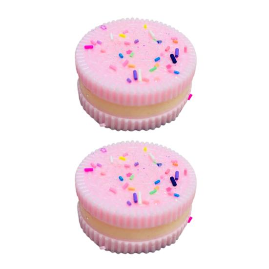 Biscuits Squeeze Toy Simulation Sandwich Biscuits Stress Relief Toy Ultra-Soft Fidget Toy