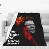 Michael Myers Knives Blankets Warm Flannel Halloween The Night Came Back Throw Blanket for Sofa Office Bedspreads Blanket