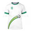 Herren T-Shirt Brasilien Fußball Nationalmannschaft Kurzarm Rundhals Feuchtigkeitsableitend Lässiges T-Shirt