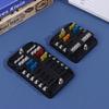 6/12 Way Blade Fuse 12-24V Car Boat Fuse Box Holder With Plastic Cover For Power Panel Board Camper Fuse1/2Pcs