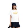 Puma Essential No. 1 Logo Sports Casual Letter Pullover Short Sleeve T-Shirt Unisex Tops White 689312-73