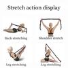 Yoga Pull Strap Belt Polyester Latex Elastic Latin Dance Stretching Band Loop Yoga Pilates GYM Fitness Exercise Resistance Bands