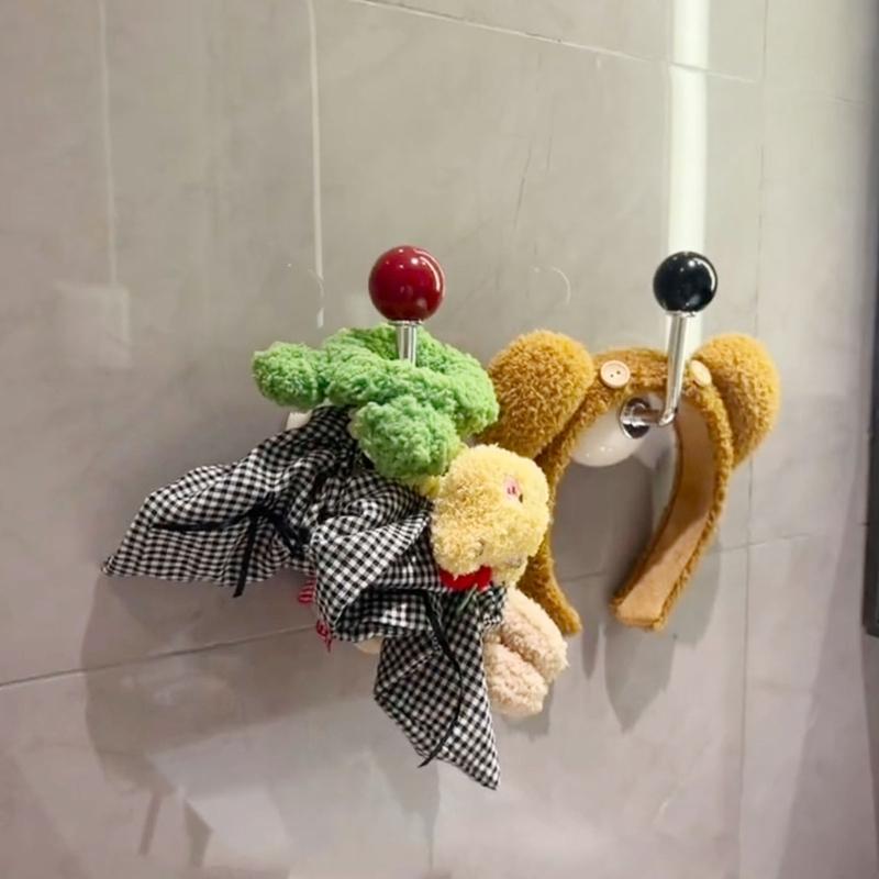 Quick Install Waterproof Adhesive Hook Wall Hook for Home Organization Bathroom Kitchen Use