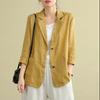 Cotton Linen Jacket Men Women Loose Summer Spring Casual Fashion Sunscreen Shirt