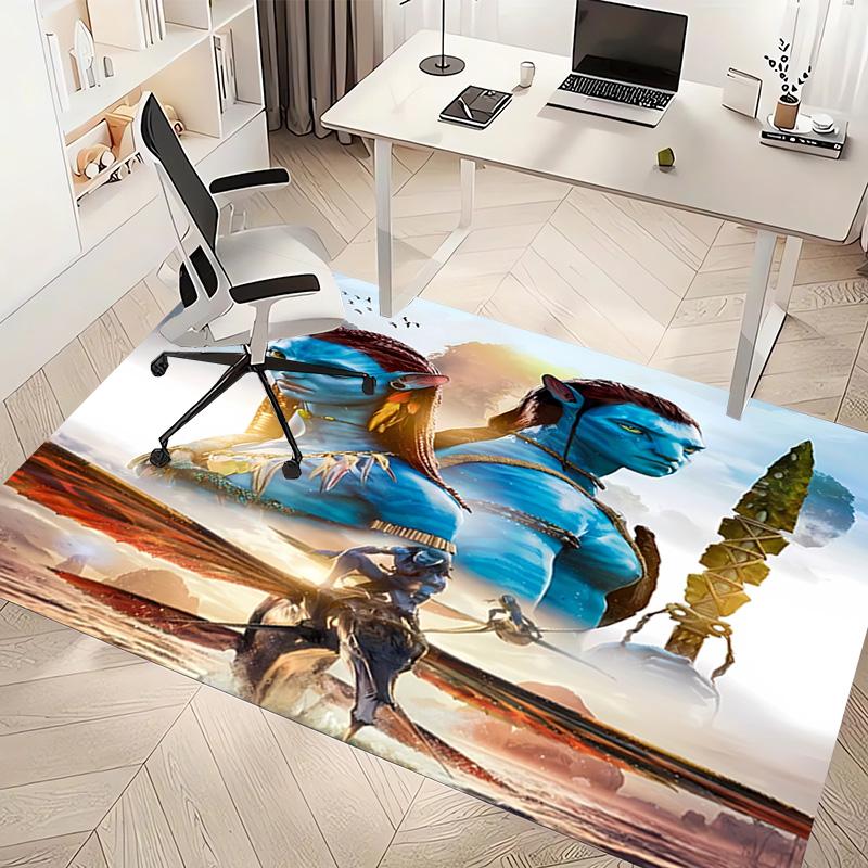 1pc Avatar Print Area Rug - Soft, Washable Non-Slip Indoor Mat, Living Room, Home Office Decorative Rug,Office Decorative