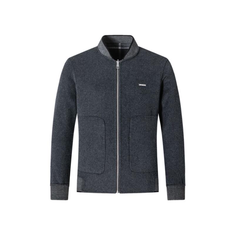 SEPTWOLVES Men s Baseball Collar Double-Faced Jacket L (170cm)