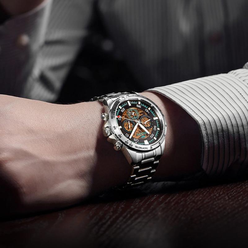 AILANG New Men's Watch Fully Automatic Hollow Mechanical Watch Multi -function Watches Waterproof