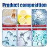 Bowl Automatic Cleaner 4pcs Toilet Tablets Fast Acting Quick Dissolving Longlasting Bathroom Toilet Tank Cleaning Blocks