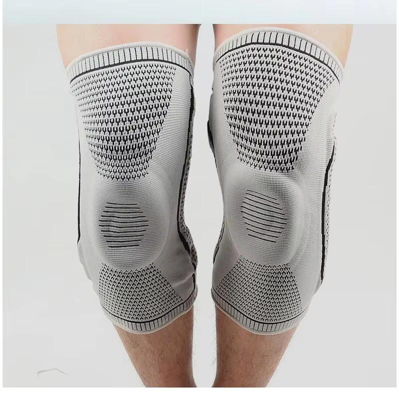 Knee Braces with Patella Strap, Medial Support, Silicone Compression Protection for Meniscus, Running Basketball Knee Pads