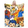 Anime Axel Blaze Inazuma Eleven Blanket Fleece Spring/Autumn  Portable Lightweight Thin Throw Blankets for Bed Couch Bedspread