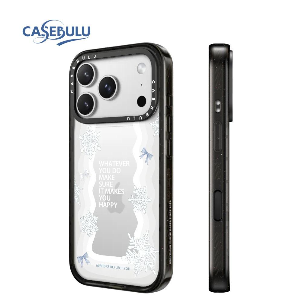 Love Heart Bunny Transparent Acrylic Case for iPhone 17 Pro Max / 16 Pro