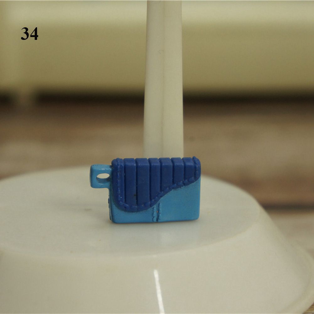 34 Styles Fashion Dollhouse Kids Toys 1/6 Doll Accessories Lady Plastic Bag Dolls Handbag Purse