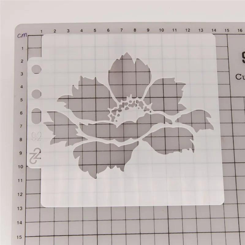 Květinová dutá šablona na dort Kávová stříkací šablona Růžové cukrové síto Pečicí forma pro svatební dort Šablona okrajových dekorací