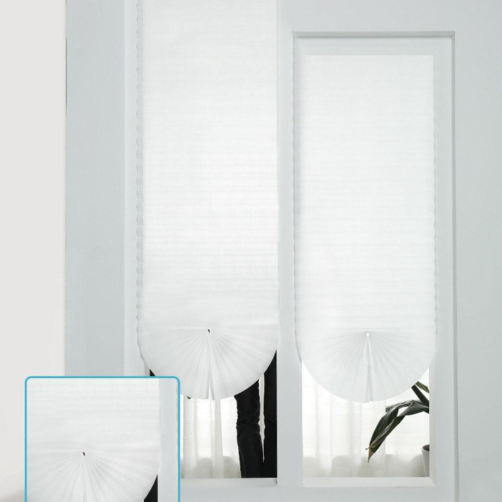1pc Blackout Blinds With 2pcs Clips Sun Protection & Privacy Easy Install Blackout Blinds Pleated Roller Blinds Household Decor