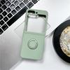 Applicable To Samsung Zflip7 Liquid Silicone Zflip6 Ring Mobile Phone Case Zflip4 Folding Screen Protective Case Foreign Trade