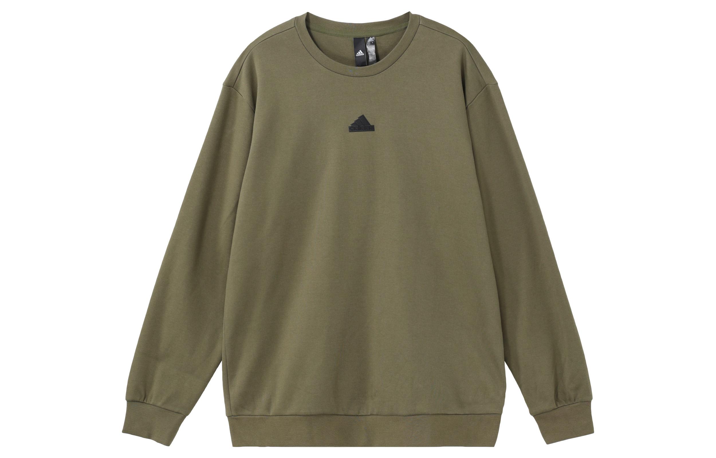 Adidas Sweatshirts Men s Green Crew Neck Moderate Regular IP4961 XXL