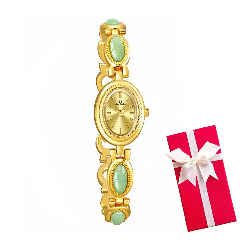 Oval Rhinestone Ladies Wrist Watches Top Brand Luxury For Women Bracelet Watches Gold relogio feminino dropshipping Fashion