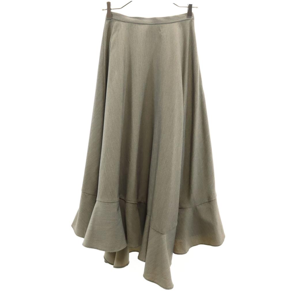 CLANE Long Length Asymmetrical Hem Skirt 1 Gray Women Used