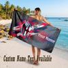 Bologna FC Design Beach Towel Custom Text Large Towel for Beach Vacation