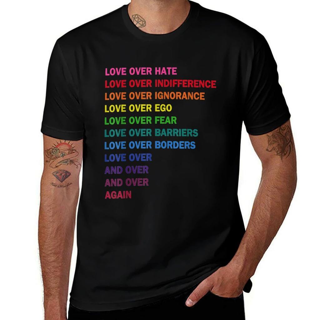 Love Over Hate Love Over Indifference Lgb Tshirt Perforunisexce Dry Fit Tshirt