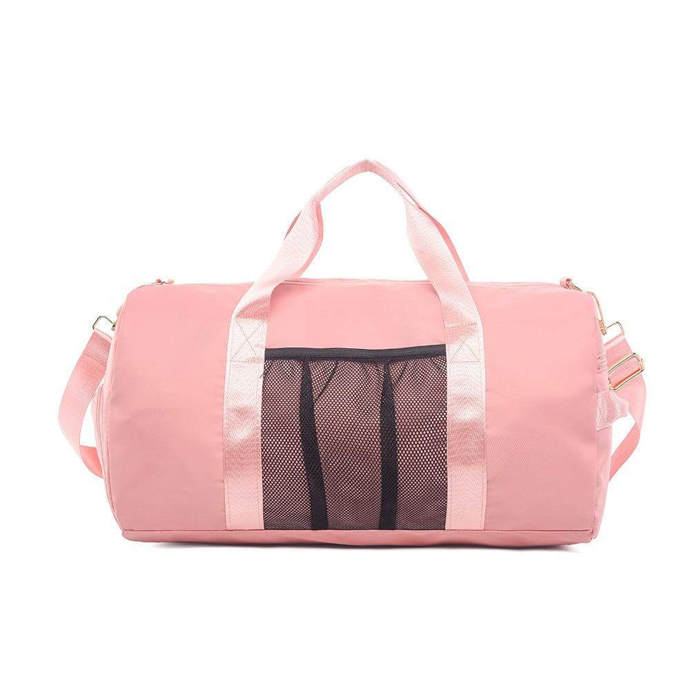 

Men s and Women s Large-capacity Shoes with Silo Style Portable Travel Bag Dry and Wet Separation Sports Gym Bag Can Be Used To Pull Rod розовый