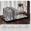 Qiwei Embossed Premium Glass Beverage Cup