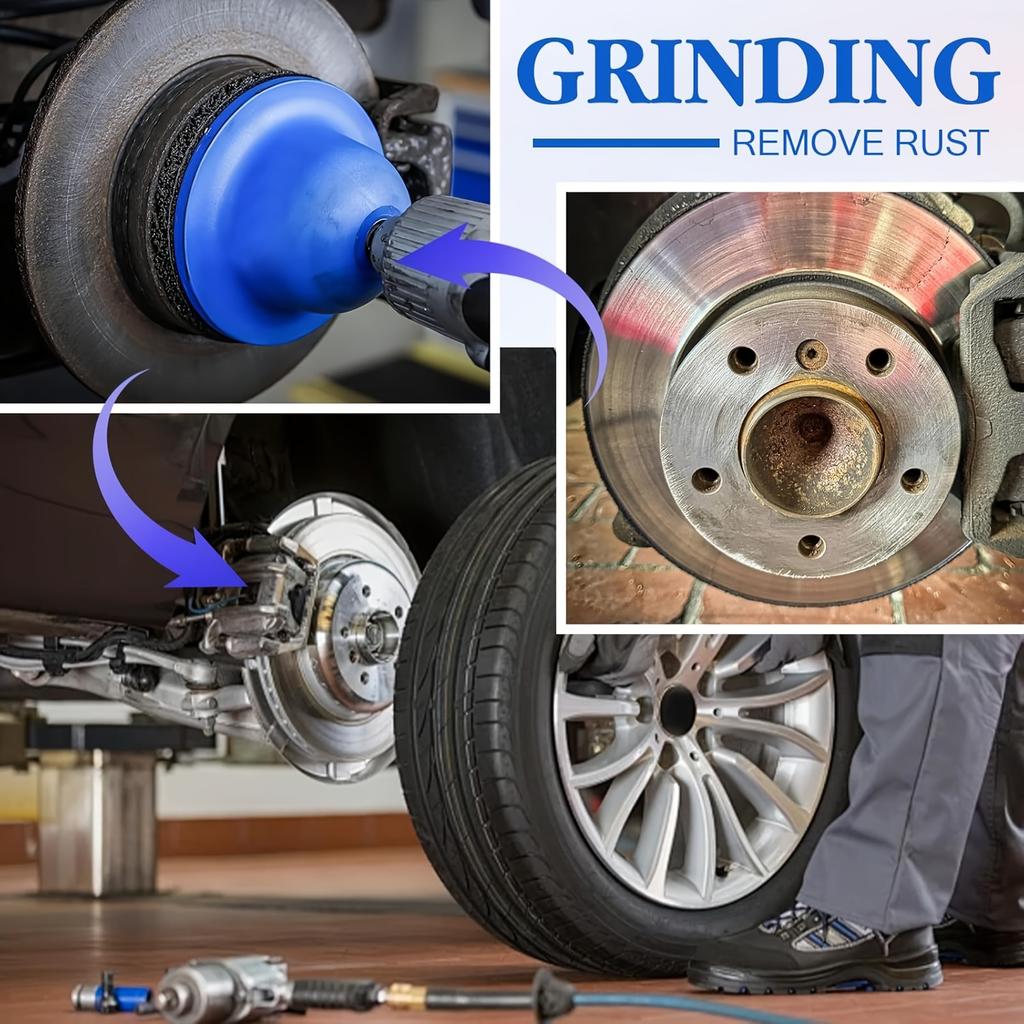 1Set Blue silicon carbide wheel polishing machine set, wheel and brake disc cleaning polishing pads