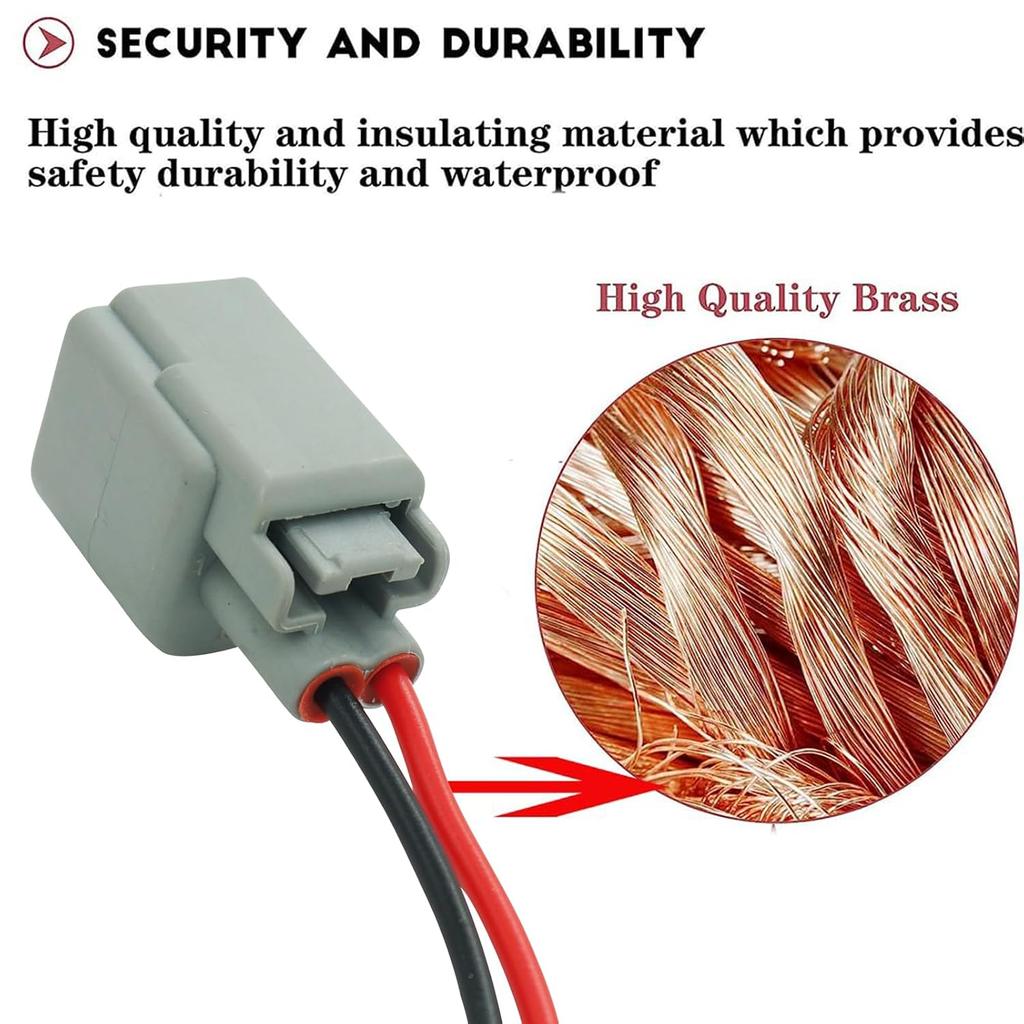 2 Pcs Side Marker Light Park Lamp Bulb Socket Wiring Harness Connector Pigtail Plug for Ford Mustang 2005-2023 Ranger 2019-2023 Maverick 2022-2024