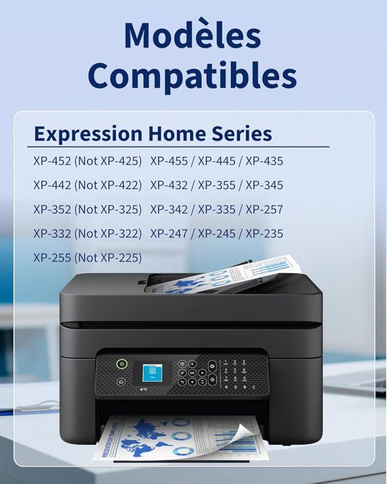 Cartouches d'encre 29XL - CHOUMICHA - Compatible Epson - 12 pièces - Inodores - Haute capacité