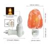Himalayan Crystal Salt Night Lamp, Natural Carved Shape, Seven-Color Wall Light for Bedroom