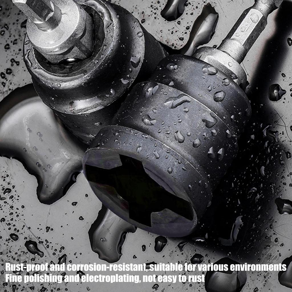 Rv Jack Socket Drill Adapter Jack Socket Drill Adapter for Hand Drill Rust-Resistant Converter Steel Ball Joint Rod Impact Tool