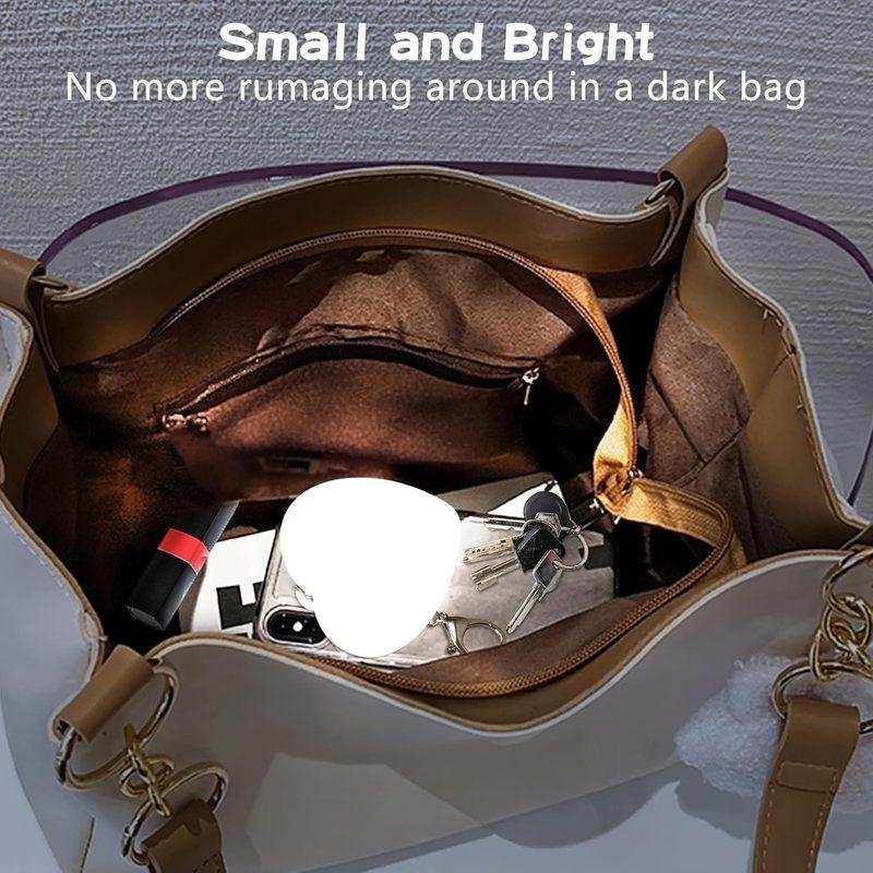 Smart Touch Heart Pattern Glow Light Portable Handbag Light LED Automatic Creative Gift Purse Accessories