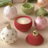 QX2E Christmas Ball Silicone Cup Molds Resin Jar Mould With Lid Easy Demolding
