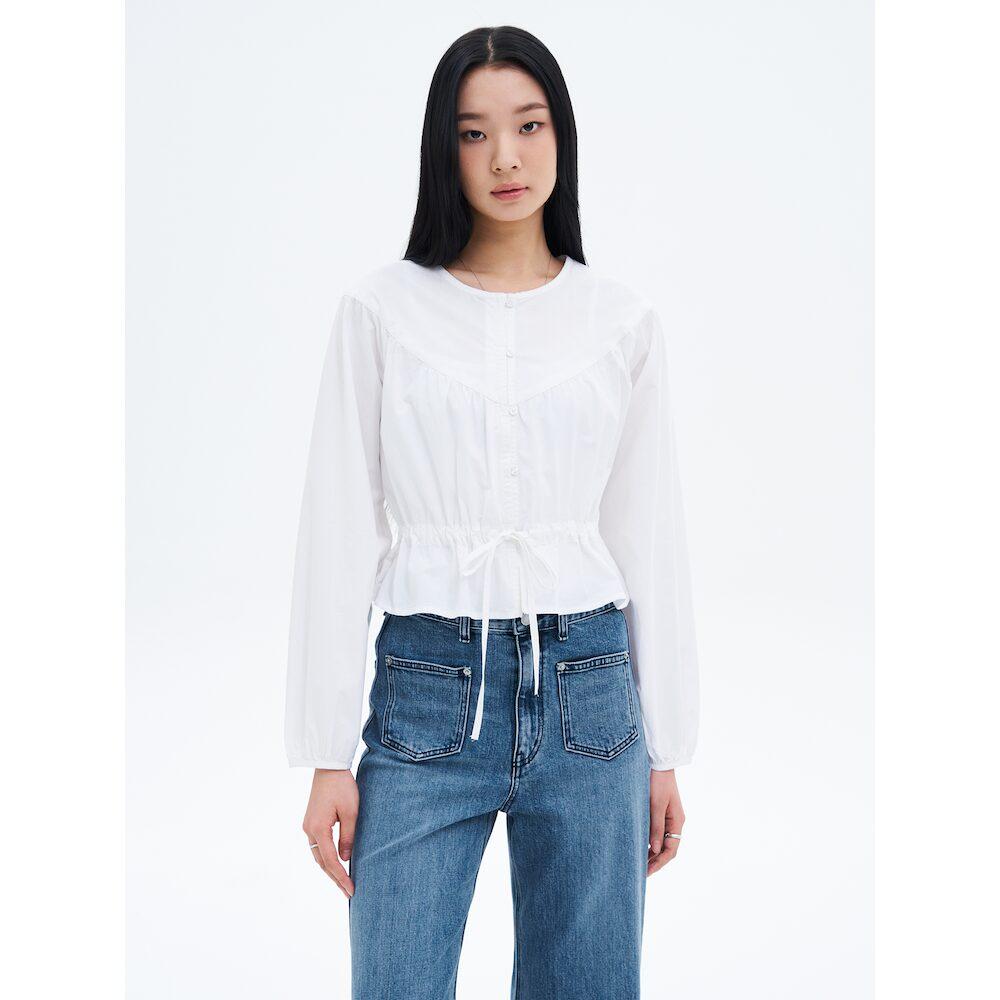 8Seconds Cotton Long Sleeve Blouse White White/S