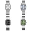 Gadi Elegant Stainless Steel Square Watch For Women With Water Resistance And Quartz Movement