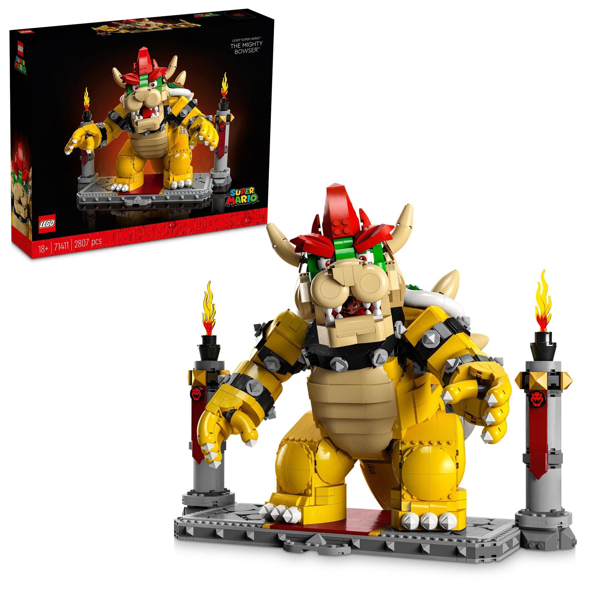 

LEGO Super Mario: The Demon King Bowser Toy, Birthday Gift, Blocks, Mother s Day, Father s Day Gift, Men and Women, Mario Merchandise, Game, 71411