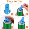 24PCS Can Opener Handheld Plastic Small Sealer For Beer Cola Beverage Cans Simple Rotating Dustproof Cup Lid Sealing Small Tools