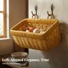 Wall Basket with Arched Handle Natural for Bathroom