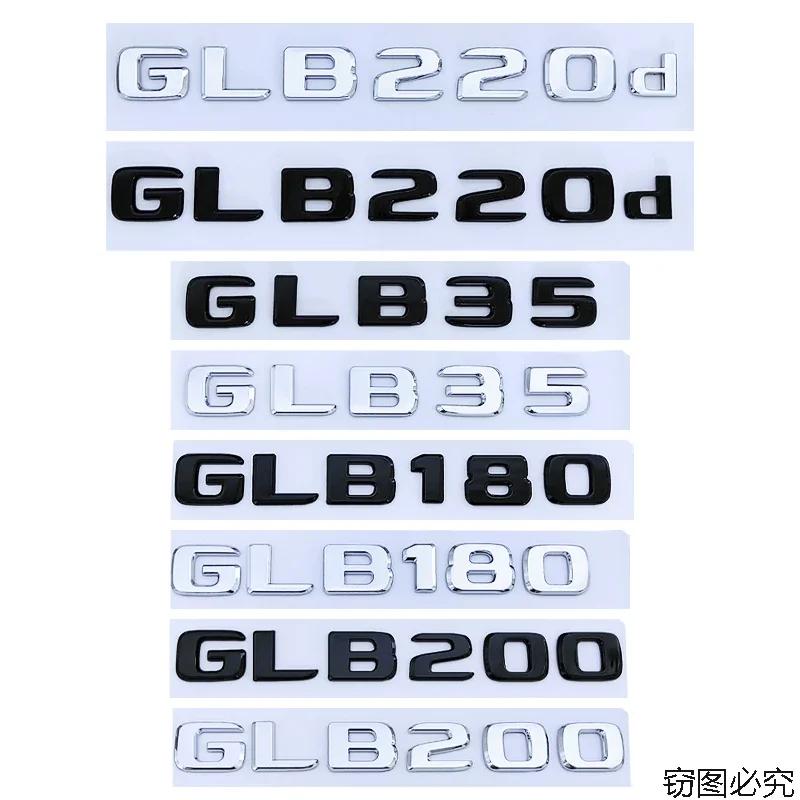 ABS Car Sticker Rear Trunk Emblem Body Badge Decals for Mercedes Benz GLB220d GLB180 GLB200 GLB35 Styling Decoration Emblem VT8