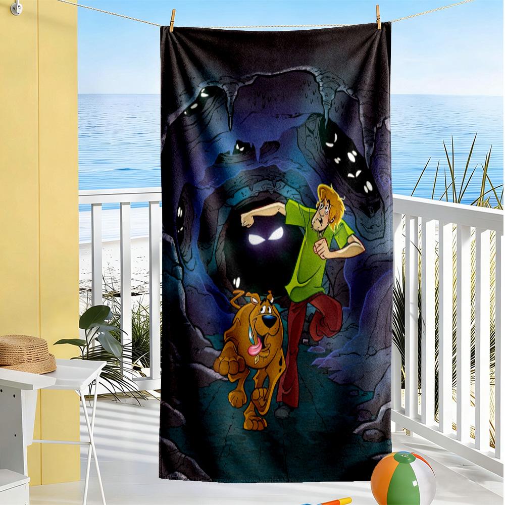 Scooby-doo soft beach towel Foldable Printed beach towel Fashion Lovers Perfect Gift for Friends & Family