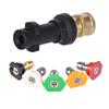 AEE4-Pressure Washer Adaptor 1/4Inch Quick Release Connect To Water Gun For Karcher K2-K7 Car Washing