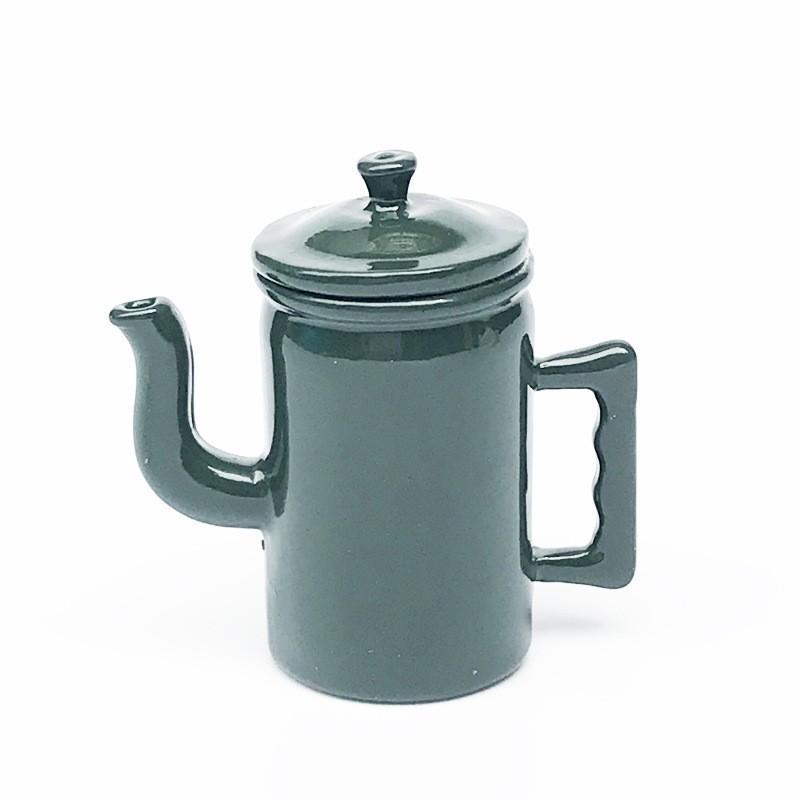 1:12 Cute Dollhouse Miniatures Kettle With Lid Models Kitchen Accessories For Doll House Decor Kids Pretend Play Toys DIY Gifts