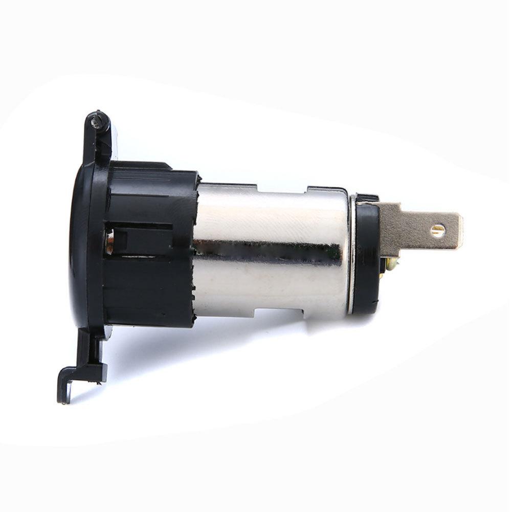 Cigarette  Lighter 12v Car Charger Female Seat, Waterproof Plastic Cover Power Outlet Receptacle Adapter For Car Marine Atv Rv
