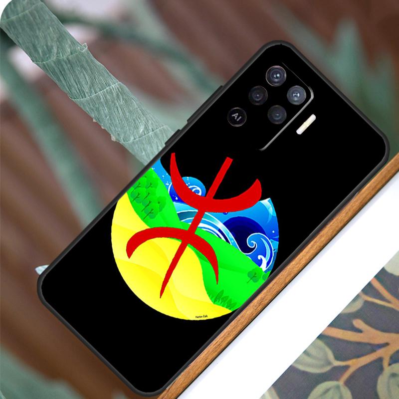 Amazigh Berber Flag For OPPO A17 A16 A15 A79 A58 A78 A98 A74 A94 A77 A5 A9 A96 A76 A52 A72 A53S A54S A57S Case