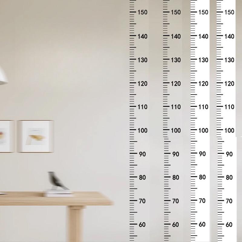 1PC Transparent waterproof 2-meter height wall sticker Measure height Household scale measuring ruler Growth Chart