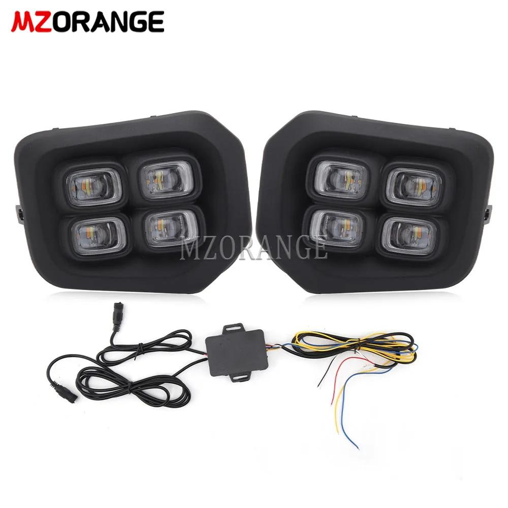 1Pair LED DRL Fog Light for Toyota Tacoma 2016 2017 2018 2019 2020 2025 2025 Daytime Running Lights Front Bumper Driving Lamp