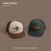 Summer Spring Tide Brand Ins Korean Hat Female Hip-hop Contrasting Color Flat-brimmed Men Street Parent-child Baseball Cap