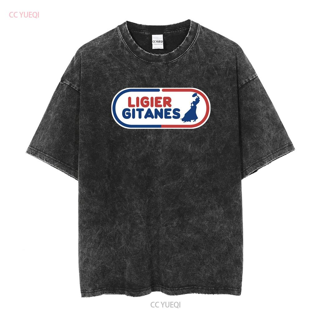 Ligier Gitanes Active Logo T Shirt Funny Size Mode American long or short sleeves vintage Washed fashion Casual Breathable