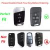 For Volkswagen VW Key Fob Cover, ABS Carbon Fiber Pattern Car Key Case Protector for 2017-2022 2023 VW Atlas Jetta Passat Tiguan Arteon Golf Skoda