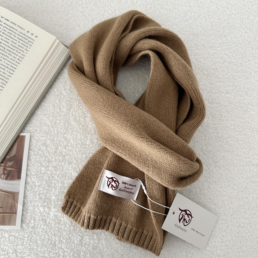 Damen Schal Einfarbig Vielseitig Winter Warm Strickschal Elegantes Tuch für Herren